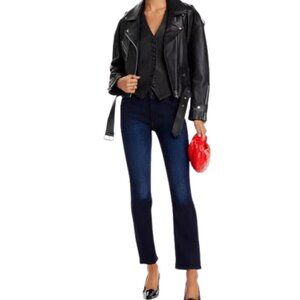 MOTHER Mid Rise Dazzler Ankle Jeans Dark Blue Wash Now Or Never SZ 26